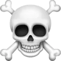 ☠️ Tengkorak dan Tulang Bersilang Facebook
