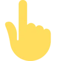 👆 Tangan Menunjuk ke Atas Twitter