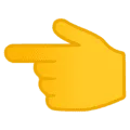 👈 Tangan Menunjuk ke Kiri Google