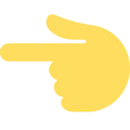 👈 Tangan Menunjuk ke Kiri Twitter