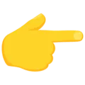 👉 Tangan Menunjuk ke Kanan Messenger