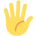 🖐️ Telapak Tangan Terbuka Twitter