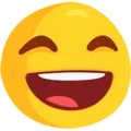 😄 Wajah Tersenyum dengan Mata Tertutup Messenger