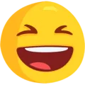 😆 Wajah Tertawa Menyipitkan Mata Messenger