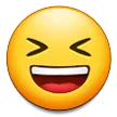 😆 Wajah Tertawa Menyipitkan Mata Samsung