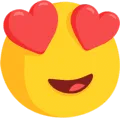 😍 Wajah Tersenyum dengan Mata Hati Messenger