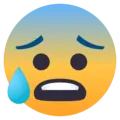 😰 Gelisah dan Berkeringat EmojiOne