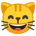 😸 Kucing Tersenyum dengan Mulut Terbuka dan Mata Tertutup Google