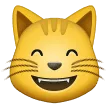 😸 Kucing Tersenyum dengan Mulut Terbuka dan Mata Tertutup Samsung