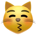 😽 Kucing Mencium dengan Mata Tertutup Apple