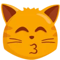😽 Kucing Mencium dengan Mata Tertutup Messenger