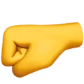 🤛 Kepalan Tangan ke Kiri Apple