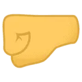 🤛 Kepalan Tangan ke Kiri EmojiOne