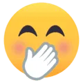 🤭 Tangan Menutupi Mulut EmojiOne