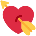 💘 Hati dengan Anak Panah Twitter