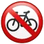 🚳 Dilarang Bersepeda WhatsApp