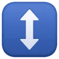 ↕️ Panah Atas Bawah Facebook