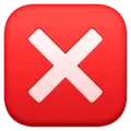 ❎ Silang dalam Kotak Facebook