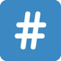 ️⃣ Tanda Pagar Twitter