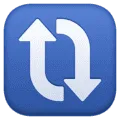 🔃 Panah Berputar Searah Jarum Jam Facebook