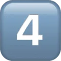 4️⃣ Digit Empat Apple