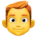 👨‍🦰 Pria Rambut Merah Facebook