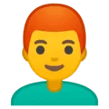 👨‍🦰 Pria Rambut Merah Google