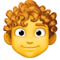 👨‍🦱 Pria Berambut Keriting Facebook