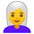 👩‍🦳 Wanita Berambut Putih Google