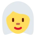 👩‍🦳 Wanita Berambut Putih Twitter