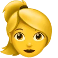 👱‍♀️ Wanita Berambut Pirang Apple