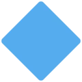 🔷 Belah Ketupat Biru Besar Twitter