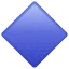 🔷 Belah Ketupat Biru Besar WhatsApp