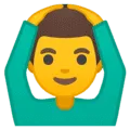 🙆‍♂️ Pria dengan Gestur Setuju Google