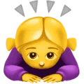 🙇‍♀️ Wanita Menunduk Apple