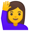 🙋 Orang Mengangkat Tangan Google