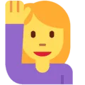 🙋‍♀️ Wanita Mengangkat Tangan Twitter
