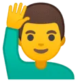 🙋‍♂️ Pria Mengangkat Tangan Google