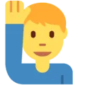 🙋‍♂️ Pria Mengangkat Tangan Twitter