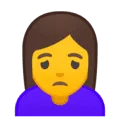 🙍 Orang Mengerutkan Dahi Google