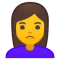 🙎‍♀️ Wanita Cemberut Google
