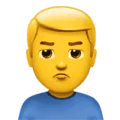 🙎‍♂️ Pria Cemberut Apple