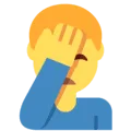 🤦‍♂️ Pria dengan Gestur Facepalm Twitter