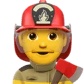 👨‍🚒 Pemadam Kebakaran Pria Apple