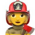 👩‍🚒 Pemadam Kebakaran Wanita Apple