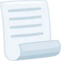 📃 Lembaran Kertas dengan Lengkungan Messenger