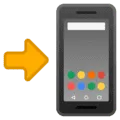 📲 Ponsel Genggam dengan Tanda Panah Google