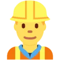 👷‍♂️ Pekerja Konstruksi Pria Twitter