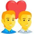 👨‍❤️‍👨 Pasangan dengan Hati Pria Pria Messenger