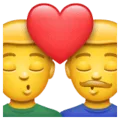 👨‍❤️‍💋‍👨 Cium Pria Pria WhatsApp
